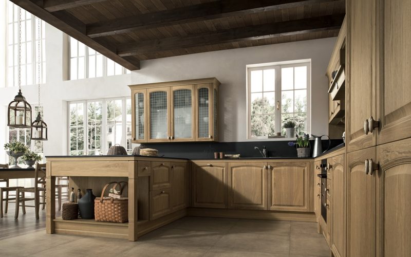 Febal-Casa-Cucina-classica-Gala-finale-aperto-con-colonnine-60-61